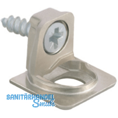 Tablar-Bodentrger PK2, Anschrauben, Tablarstrke 16 mm, Bohr  3 mm, vernickelt