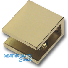 Glastablar-Klemmtrger Umag, Glas 8-10 mm, Breite 16 mm, Messing poliert