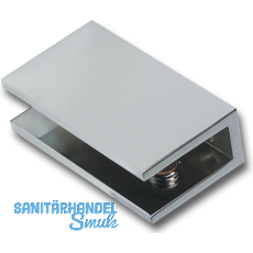 Glastablar-Klemmtrger Umag, Glas 6-8 mm, Breite 25 mm,Messing verchromt poliert