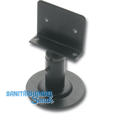 Trennwandstütze Winkelauflage, Bodenabst. 60-80 mm, Aufl. 17 x 65 mm, schwarz Trennwandstütze Winkelauflage, Bodenabst. 60-80 mm, Aufl. 17 x 65 mm, schwarz