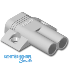 BLUM BLUMOTION Doppel-Kreuzadapterplatte, Kunststoff RAL 7036 platingrau