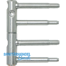 Trband ANUBA 3-DIM 2-tlg. Bolzen 60 mm, Bandh. 92 mm,  15 mm, verzinkt silber