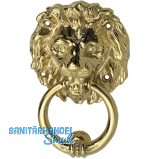 Trklopfer 100 x 165 mm, Lwenkopf, Messing poliert