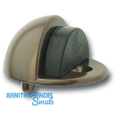 Bodentrpuffer - Bodenpl.  45 mm, Anschlagh. 17 mm, Messing patiniert