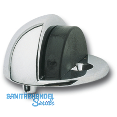 Bodentrpuffer - Bodenpl.  45 mm, Anschlagh. 17 mm, Messing verchromt