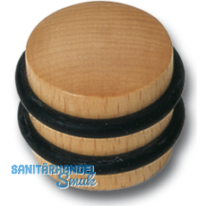 Bodentrpuffer -  40 mm, Hhe 34 mm, Anschlag 2 Gummiringe, Buche