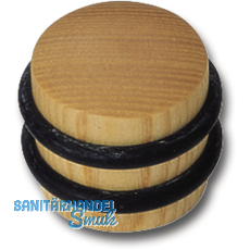 Bodentrpuffer -  40 mm, Hhe 34 mm, Anschlag 2 Gummiringe, Buche