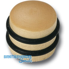 Bodentürpuffer - ø 40 mm, Höhe 34 mm, Anschlag 2 Gummiringe, Ahorn Bodentürpuffer - ø 40 mm, Höhe 34 mm, Anschlag 2 Gummiringe, Ahorn