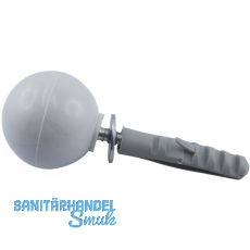 Trpuffer - Kugelform Kunststoff grau