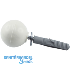 Trpuffer - Kugelform Kunststoff grau