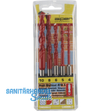 ALPEN HM-Universalbohrer-Satz Profi Multicut Bohrer  4-10 mm 5-teilig