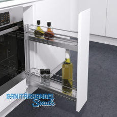 VAUTH-SAGEL Etagenauszug/Tablar, 83 x 80 x 470 mm, silber RAL 9006