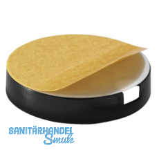 QuickClick Basisteil zum Kleben  20 mm, Hhe 6 mm, Kunststoff schwarz