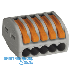 Verbindungsklemme WAGO 222 2x4Qmm grau mit Bettigungshebel