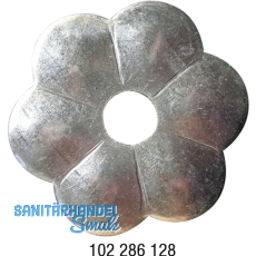 Zierrosette (Pfettenscheibe)  80x4 mm, Bohr- 17 mm, Stahl verzinkt (C)