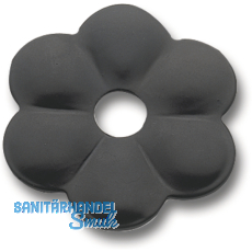 Zierrosette (Pfettenscheibe)  80x4 mm, Bohr- 13 mm, schwarz pulverbesch. (C)