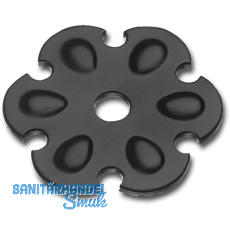 Zierrosette (Pfettenscheibe)  80x4 mm, Bohr- 17 mm, schwarz pulverbesch. (A)