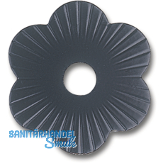 Zierrosette (Pfettenscheibe)  80x4 mm, Bohr- 13 mm, schwarz pulverbesch. (B)