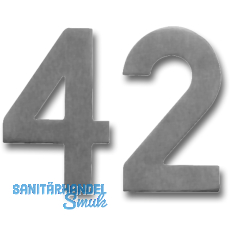 Ziffer m. 2 Gewindenocken M 5, Type 1, Hhe 120 mm, Edelstahl