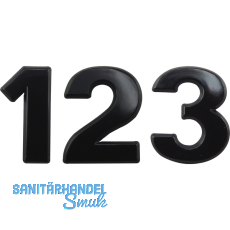 Ziffer selbstklebend, Type 5, Hhe 30 mm, Kunststoff schwarz