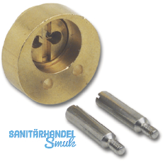 JuNie 7638 ASS Verlngerung fr Zylindereinsatz L 7, 5 mm, Messing blank