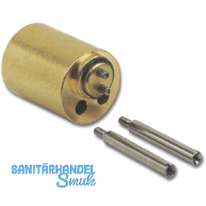 JuNie 7638 ASS Verlngerung fr Zylindereinsatz L 22 mm, Messing blank