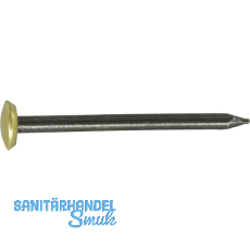 MMK 2.0x50 Stahlnagel Eisen gehrtet, geblut mit berzogenem Messingkopf