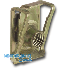 Blechmutter M5/0,5-4,0 Federstahl verzinkt mit metrischem Gewinde