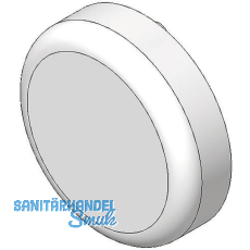 BLUM CLIP top Topfabdeckung - Glastrscharnier rund, Kunststoff matt vern.