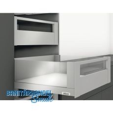 BLUM LEGRABOX Vorderstck ohne Nut, 1043, Aluminium Oriongrau-matt