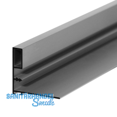 Griffleiste zum Einnuten Aussen schmal, L - 2600, Aluminium silber eloxiert Griffleiste zum Einnuten Aussen schmal, L - 2600, Aluminium silber eloxiert