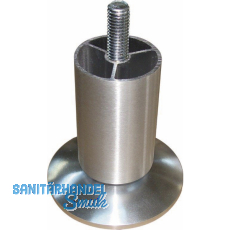 Dekorfuß Fuß ø 40 mm, Länge 86 mm,Aluminium matt geschliffen,klar matt lackiert Dekorfuß Fuß ø 40 mm, Länge 86 mm,Aluminium matt geschliffen,klar matt lackiert