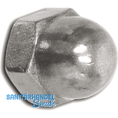 DIN1587 M12 verzinkt-blau Hutmutter hohe Form - Schlsselweite nach ISO