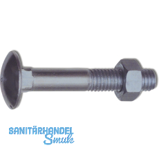 DIN 603 M10x110 verzinkt Torbandschraube mit Mutter