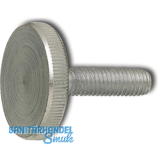 DIN 653 M 4x 16 verzinkt Rndelschraube flache Form