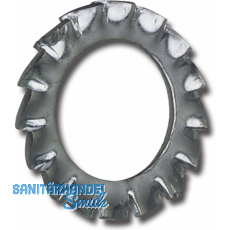 DIN6798A M 8 blank Fcherscheibe aussengezahnt