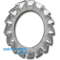 DIN6798A M 8 verzinkt Fcherscheibe aussengezahnt