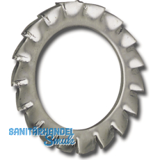 DIN6798A M 5 Edelstahl A2 Fcherscheibe aussengezahnt