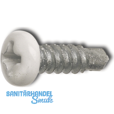 DIN7504M 3.9x 16 Phillips-KS Kopf RAL9010 wei beschichtet ~ISO15481