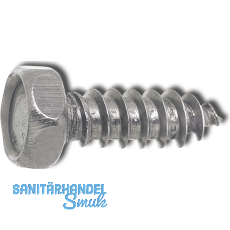 DIN7976C 6.3x 25 Edelstahl A2 Sechskantkopf-Blechschraube ~ISO1479