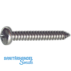 DIN7981C 3.5x 25 PH-Kreuzschlitz Edelstahl A2 Linsen-Blechschraube ~ISO7049