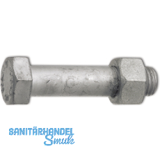 DIN7990 4.6 M12x 40 feuerverzinkt Stahlbauschraube mit Mutter DIN7990 4.6 M12x 40 feuerverzinkt Stahlbauschraube mit Mutter