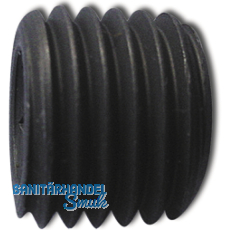 DIN 906 5.8 R1/4\" blank Verschlussschraube kegeliges Rohrgewinde mit ISK