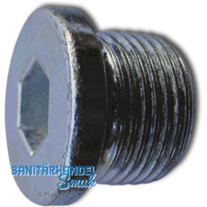 DIN 908 5.8 G 1/4" blank Verschlussschraube zylindrisches Rohrgewinde