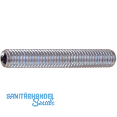 ISO4026 45H M10x 20 verzinkt Gewindestift mit Kegelkuppe Innensechskt (DIN 913)