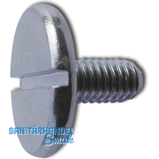 DIN 921 M 5x 20 Stahl verchromt Flachkopfschraube mit Schlitz und grossem Kopf