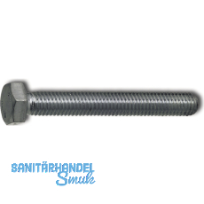 SECOTEC Sechskantschraube ohne Schaft DIN933 M8X16 verzinkt-blau KP-50