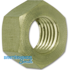 DIN 934 M10 Messing blank Sechskantmutter