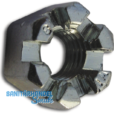 DIN 935/ 8 M24x1.5 verzinkt Kronenmutter mit Feingewinde