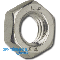 DIN 936 M10 Edelstahl A2 flache Sechskantmutter